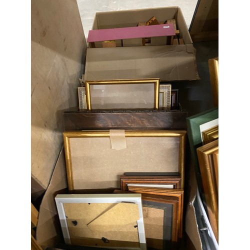 555 - Collection of picture frames & pictures (Some frames new, various sizes)