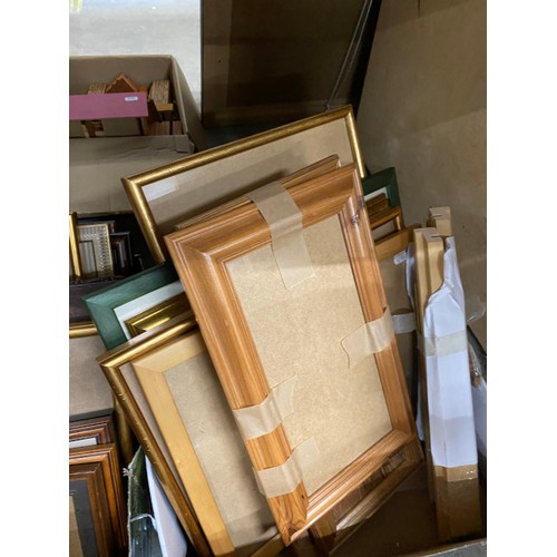 555 - Collection of picture frames & pictures (Some frames new, various sizes)