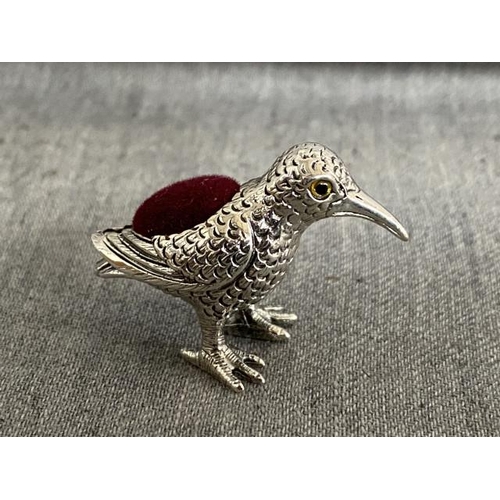 279 - Silver Sandpiper pin cushion