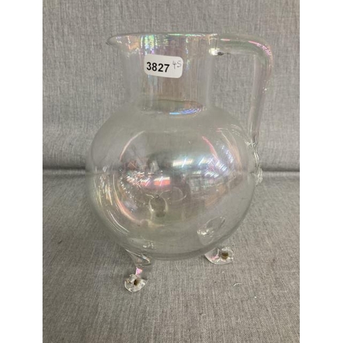 326 - Antique glass jug in the manner of Christopher Dresser