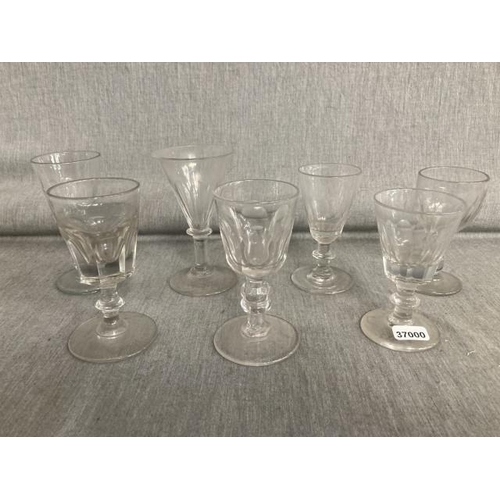 330 - 7 Georgian/ Victorian glasses