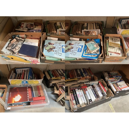 421 - 10 boxes of assorted history & military books