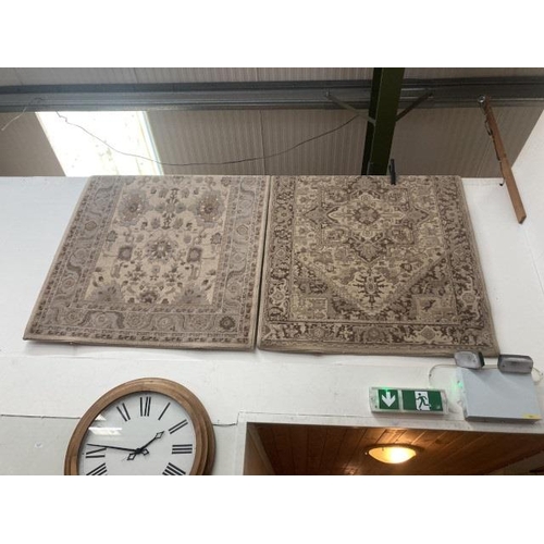 471 - 2 cream ground rugs 185 x 120cm