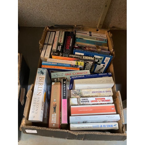 421 - 10 boxes of assorted history & military books