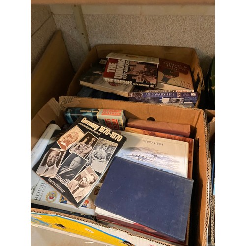 421 - 10 boxes of assorted history & military books