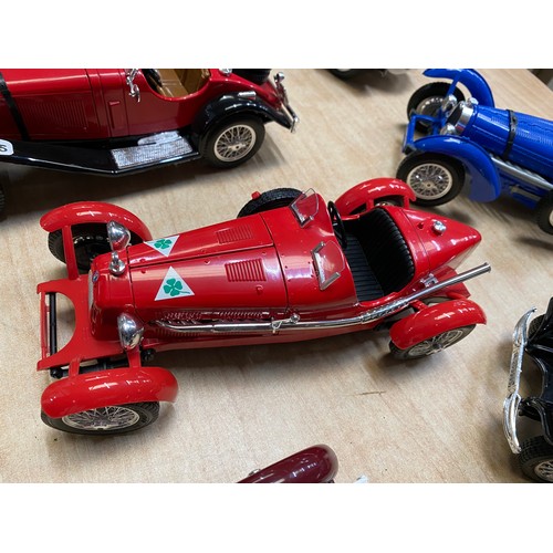 367 - Collection of model cars & motorbikes inc. 7 Burago, Matchbox, Oxford etc.