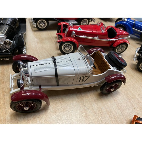 367 - Collection of model cars & motorbikes inc. 7 Burago, Matchbox, Oxford etc.