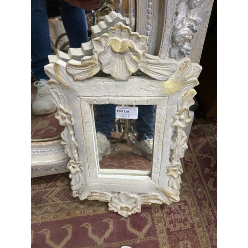 428 - Collection of mirrors & frames inc. gilt, painted, carved etc. (Various sizes)