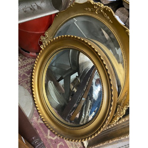 428 - Collection of mirrors & frames inc. gilt, painted, carved etc. (Various sizes)