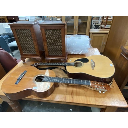 195 - Admira Spanish guitar, SX Custom Guitars DG1K/NA guitar with case & 2 Van Der Molen Ltd ‘Chelmsford’... 