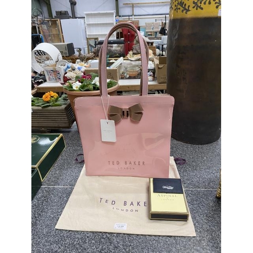 225 - Ted Baker tote bag with dust bag & boxed Aspinal of London card holder (Both new)