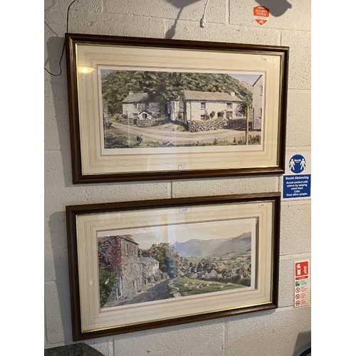 247 - Two framed pencil signed Graham Carver prints 'Autumn Morning, Troutbeck, Cumbria' & 'Summer afterno... 