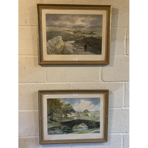 248 - Two framed pencil signed Sam Chadwick limited edition prints Yockenthwaite 41/250 & From Langcliffe ... 