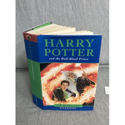 380 - Book; Harry Potter & the Half-Blood Prince by J.K. Rowling hard back with spelling mistake on page 9... 