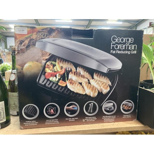 494 - Boxed George Foreman fat reducing grill