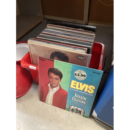 507 - Box of LP's inc. Elvis, Buddy Holly, Del Shannon etc.