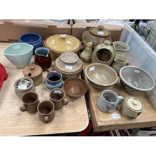 544 - Studio pottery including Australian pieces