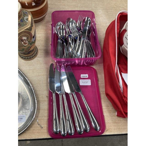 547 - Alessi Inox 18/10 cutlery (42 pieces )