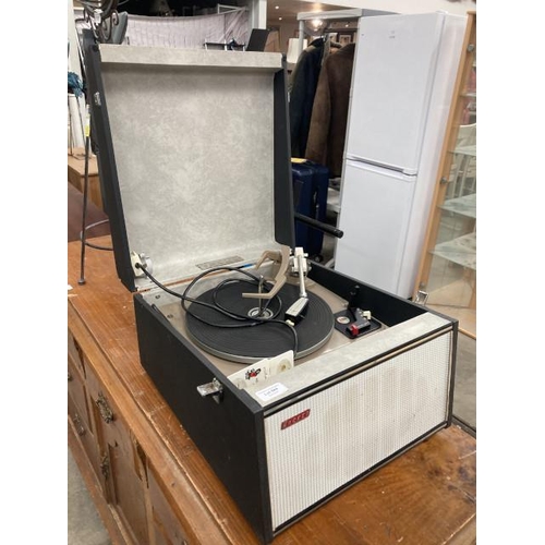 584 - Hacker Cavalier record player with Garrard AT6 auto changer