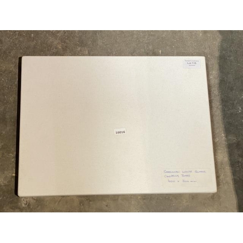 115 - Sardinian White Quartz chopping board 400 x 300mm