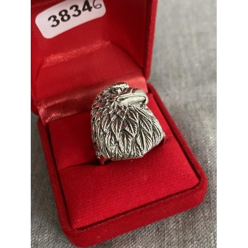 325 - Silver Eagle ring (size Y 1/2)