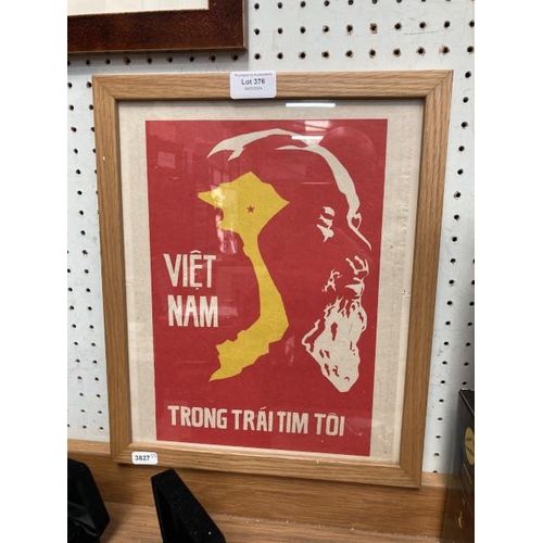 376 - Original anti war propaganda Vietnam poster