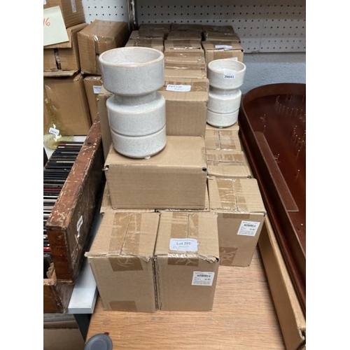 380 - Approximately 41 wool white vases 14H (Ex shop stock)