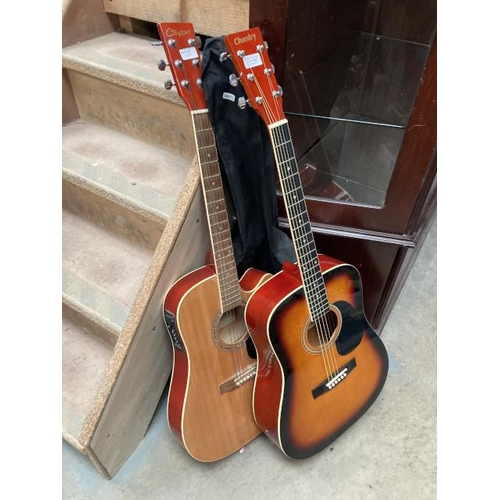 405 - Chantry acoustic guitar model 3369 & Cheetah electro acoustic guitar (No model number)