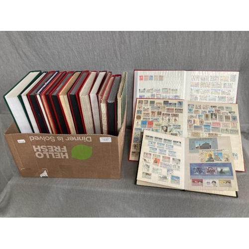 432 - Large box of stamp albums and stock books