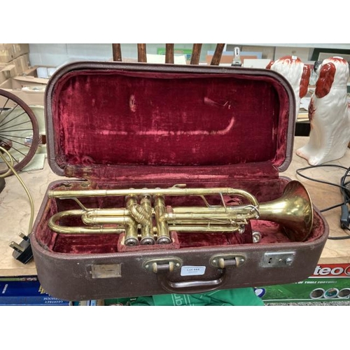 444 - Cased Melody Maker trumpet