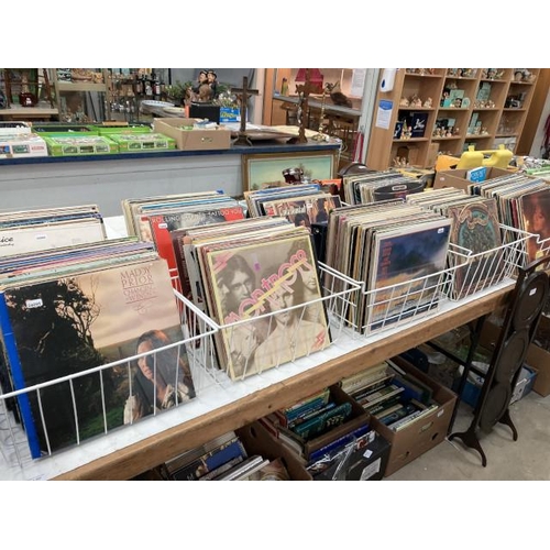 485 - 9 crates of assorted LP's including The Rolling Stones, Elvis, Elton John, Monkees etc