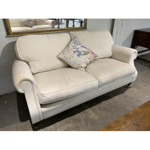 83 - Wesley-Barrell cream settee 190W