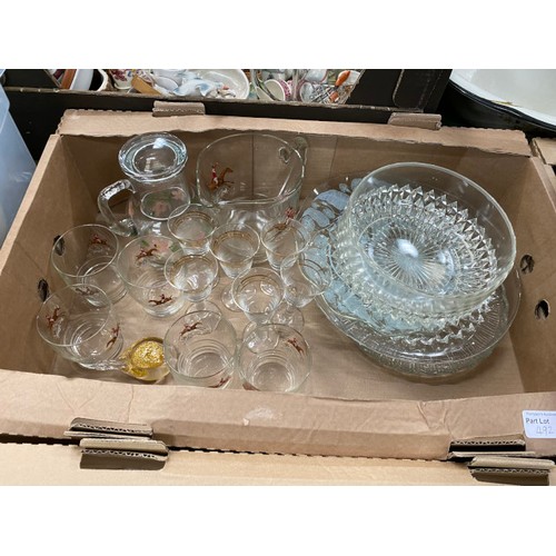 492 - 6 boxes of collectables including Minton rose basket, Jasperware bud vases, Royal Albert Christmas m... 