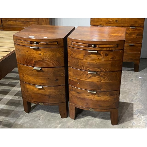 101 - Barker & Stonehouse Navajos 'Reclaimed Sustainable Furniture' The Bahama Collection pair of bedside ... 