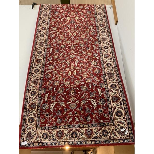 167 - Red ground Persian style runner 145 x 180cm