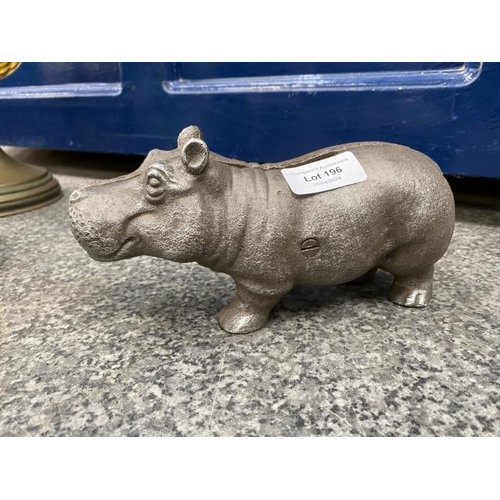 196 - Hippo money box