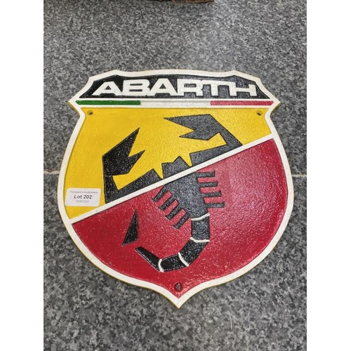 202 - Fiat Abarth plaque