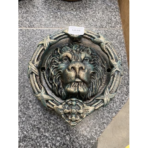 215 - Lion head door knocker