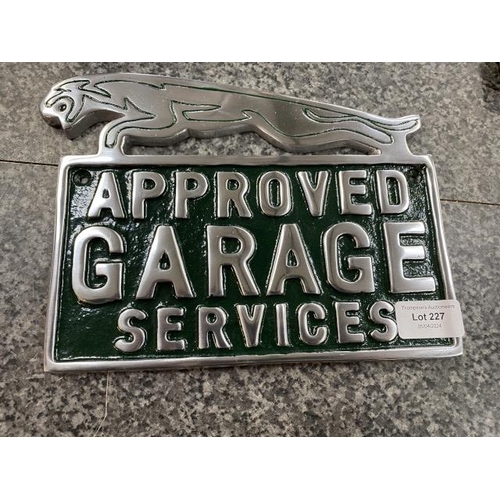 Jaguar Approved garage plaque