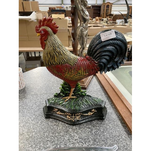 228 - Cockerel doorstop