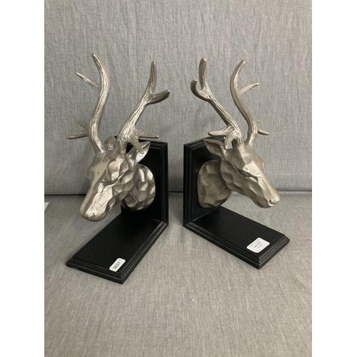 321 - Pair of Stags head bookends