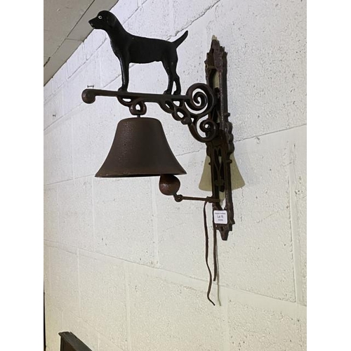 75 - Standing black dog bell