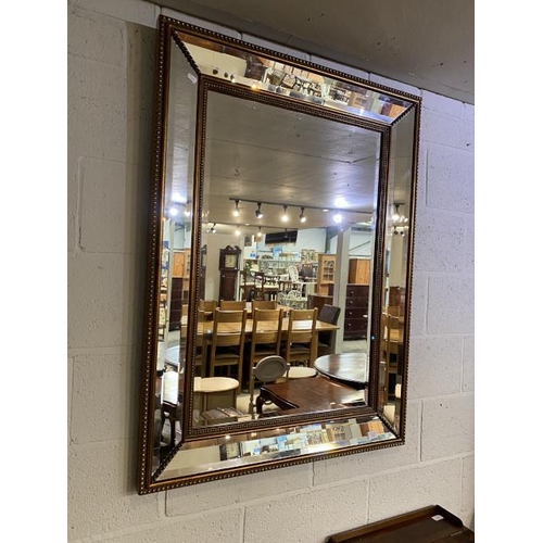 77 - Contemporary gilt framed mirror 118 x 87cm