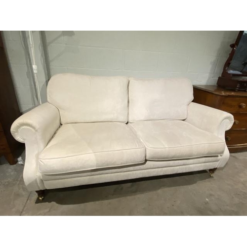 91 - Wesley-Barrell cream settee 190W