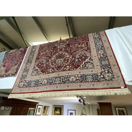 Kashmir red ground rug 250 x 350cm