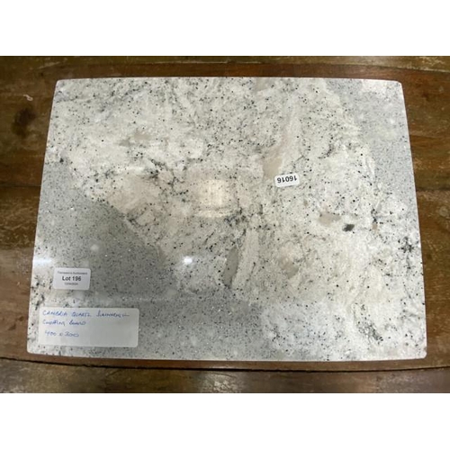 196 - Cambria Quartz Summerhill chopping board 400 x 300mm