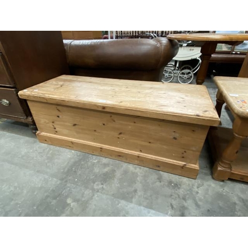 218 - Pine blanket box 45H 123W 48D