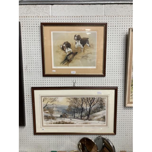 2 framed Terry Logan Limited Edition prints 'Spaniels' 190/200 ...