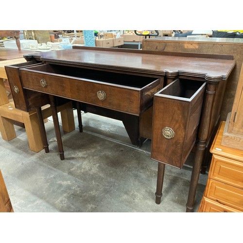 240 - Victorian mahogany sideboard with integrated cellarette 95H 146W 57D