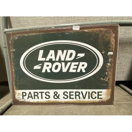 143 - Tin plate sign 'Land Rover' 70 x 50cm